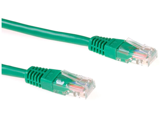 UTP Patch Cat.5e -  0,5 m Grønn Nettverkskabel 100MHz 24AWG 